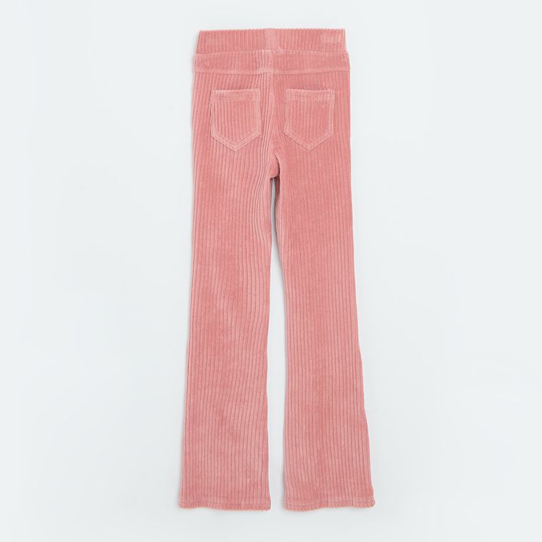 Cool Club, Colanti pentru fete, evazati, velur, roz