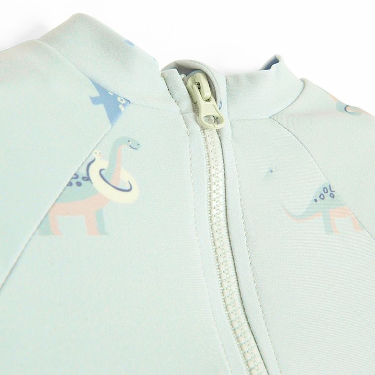 Cool Club, Costum de baie de flotabilitate pentru baieti, UV 50, menta verde