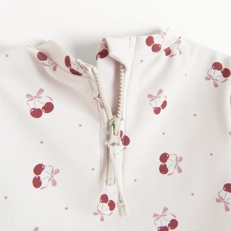 Cool Club, Costum de baie din doua piese pentru fete, Palarie, UV 50, roz