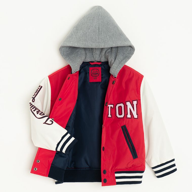 Cool Club, Geaca cu gluga pentru baieti, rosu
