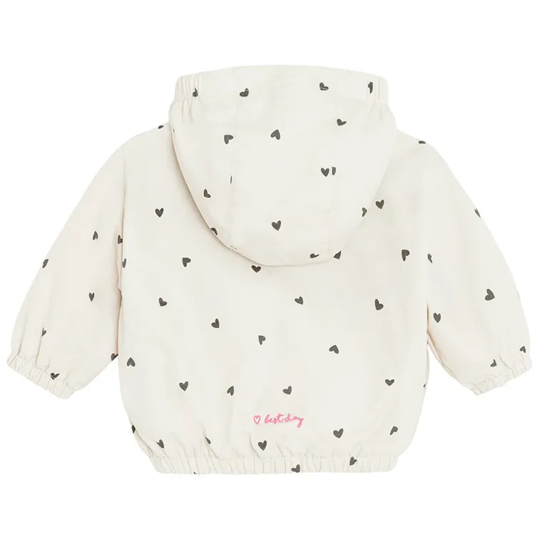 Cool Club, Geaca cu gluga pentru fete, alb