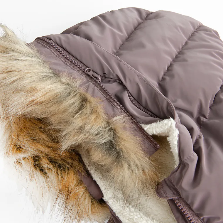 Cool Club, Geaca cu gluga pentru fete, calduroasa, violet