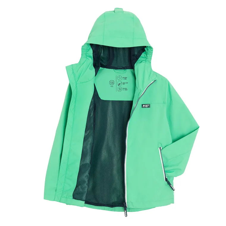 Cool Club, Geaca de ploaie cu gluga pentru baieti, verde