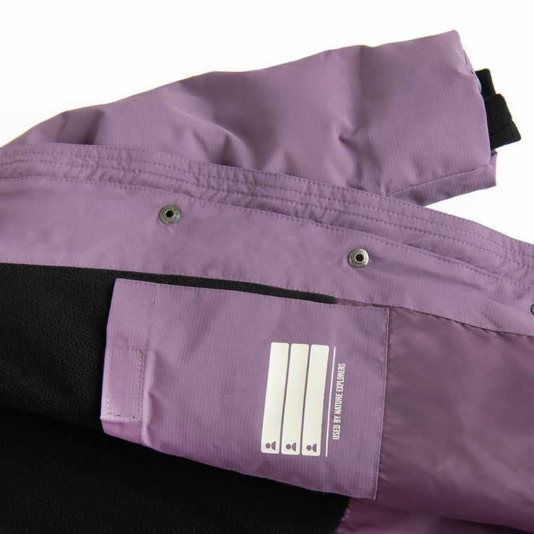 Cool Club, Geaca lunga cu gluga pentru fete, calduroasa, violet