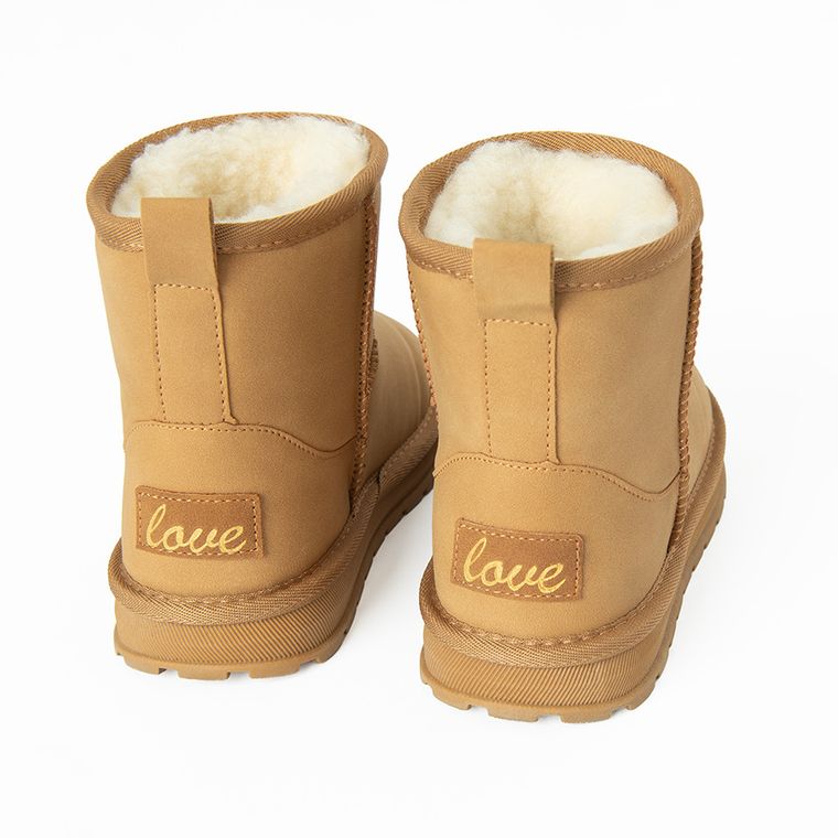 Cool Club, Ghete de iarna pentru fete, maro, calduroase