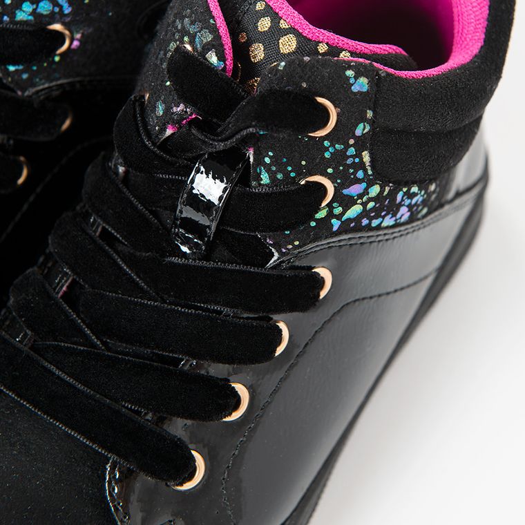 Cool Club, Ghete fete, culoare neagra, de toamna cu branturi de piele