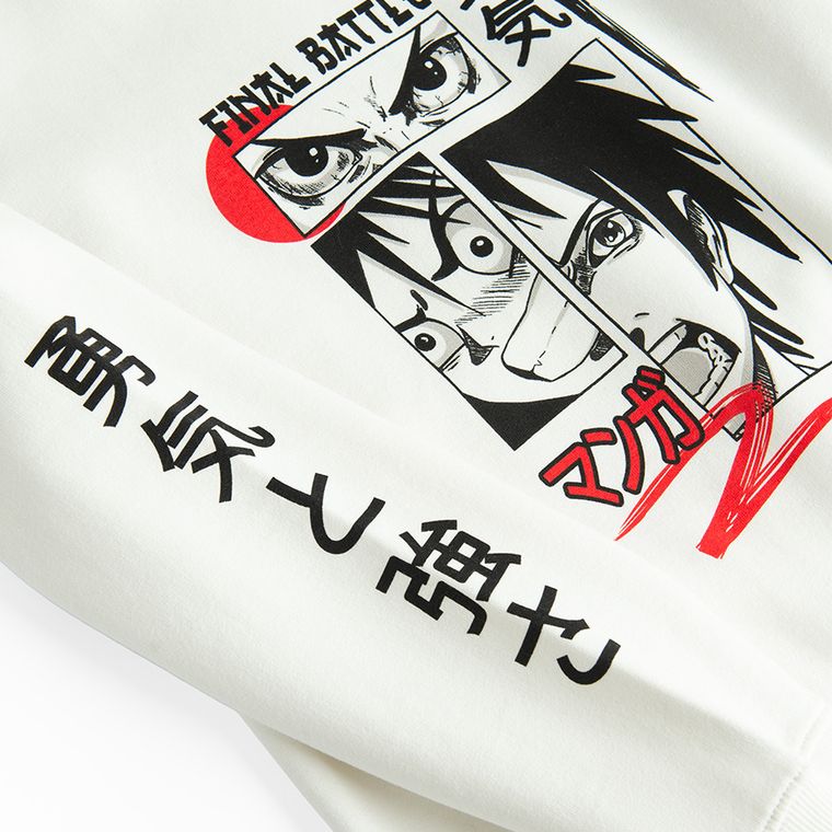 Cool Club, Hanorac cu gluga pentru baieti, alb