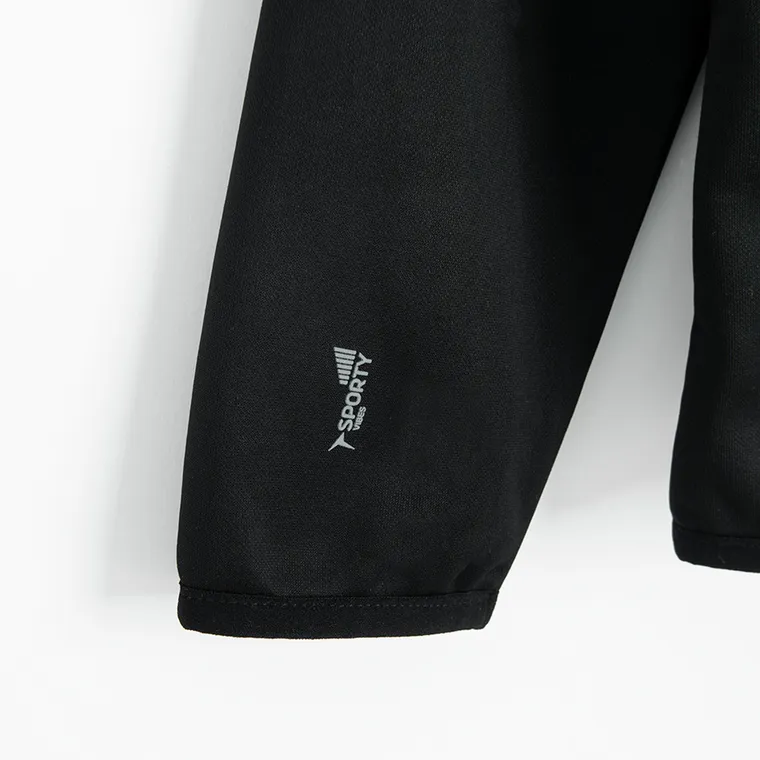 Cool Club, Hanorac cu gluga pentru baieti, cu fermoar, calduros, negru