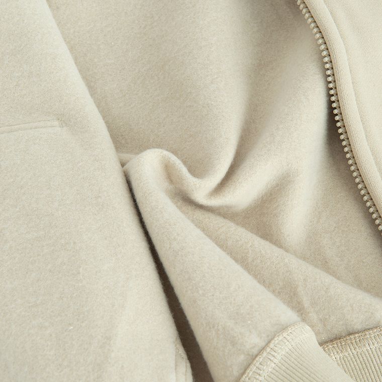 Cool Club, Hanorac cu gluga pentru baieti, cu fermoar, calduros, oversize, bej