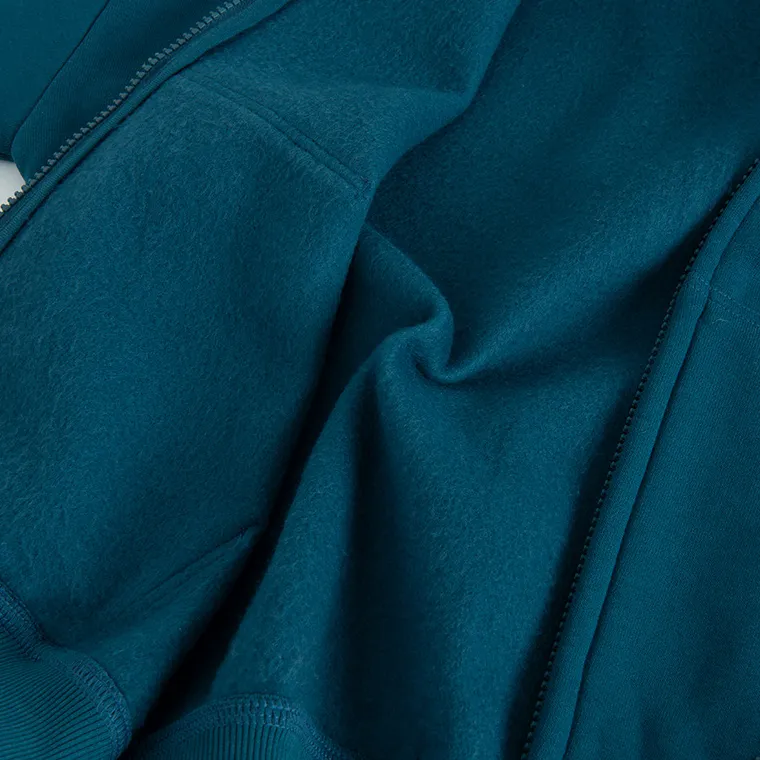 Cool Club, Hanorac cu gluga pentru baieti, cu fermoar, calduros, oversize, turcoaz