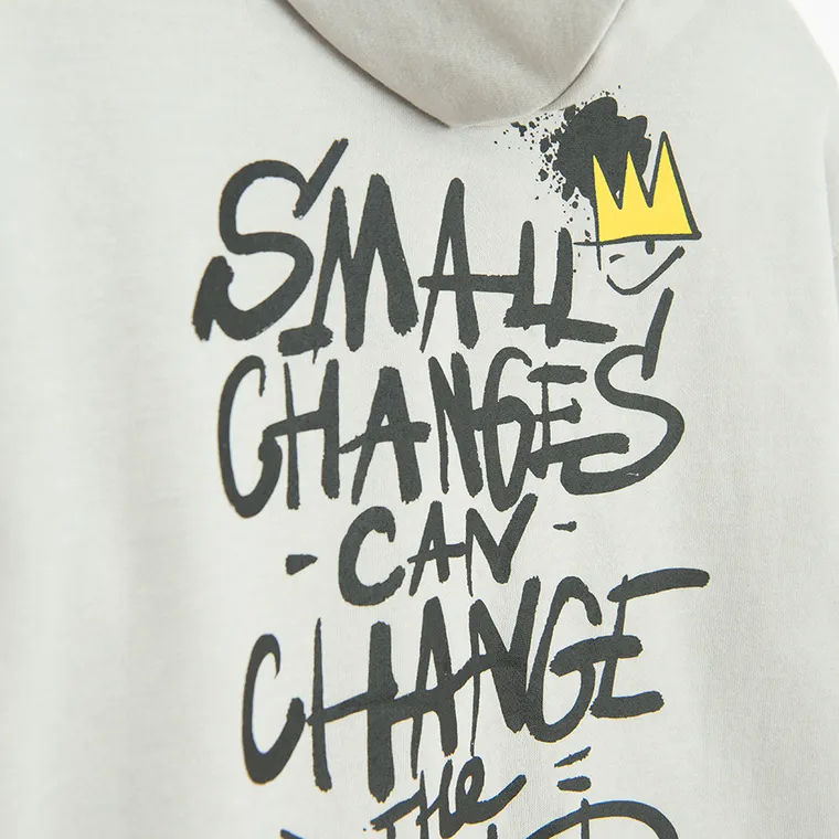 Cool Club, Hanorac cu gluga pentru baieti, cu fermoar, gri