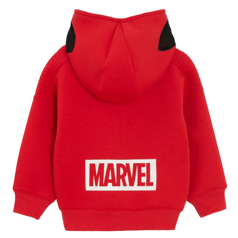 Cool Club, Hanorac cu gluga pentru baieti, cu fermoar, rosu, imprimeu Spider-Man