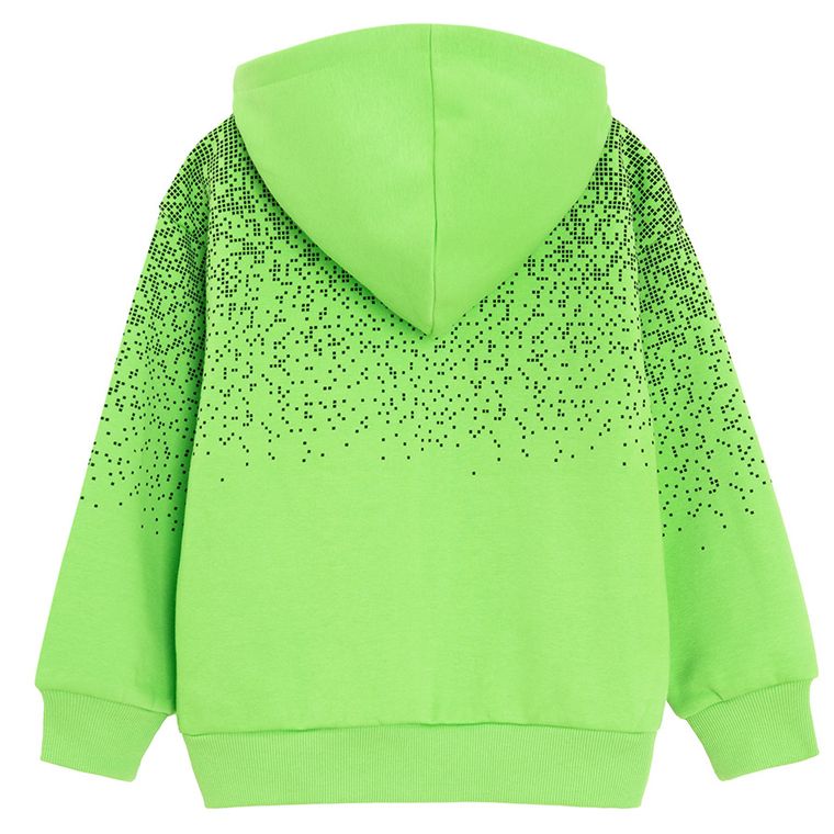 Cool Club, Hanorac cu gluga pentru baieti, cu fermoar, verde