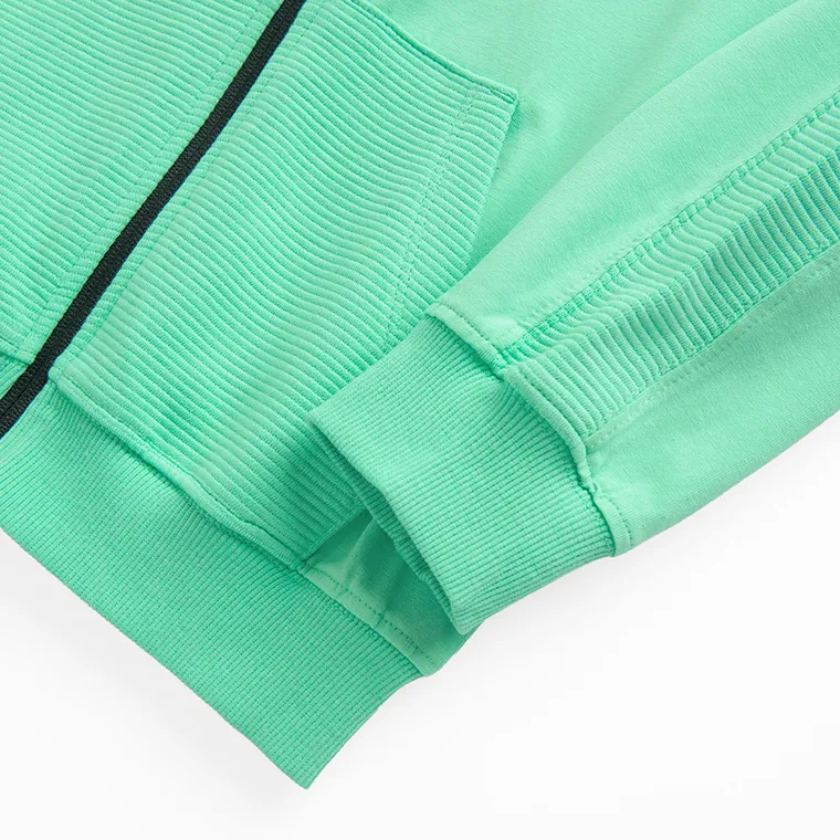 Cool Club, Hanorac cu gluga pentru baieti, cu fermoar, verde