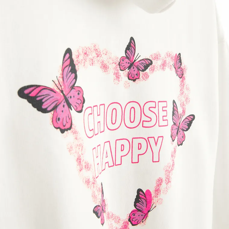 Cool Club, Hanorac cu gluga pentru fete, calduros, alb