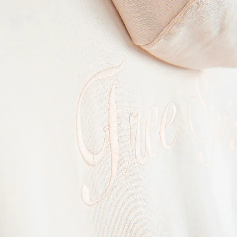 Cool Club, Hanorac cu gluga pentru fete, cu fermoar, bej