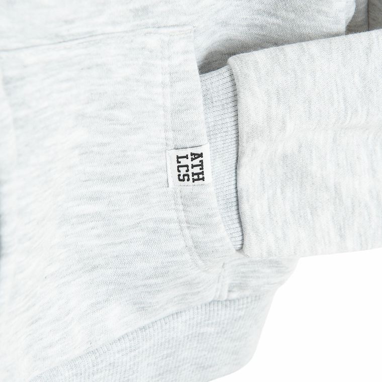 Cool Club, Hanorac cu gluga pentru fete, cu fermoar, crop top, gri