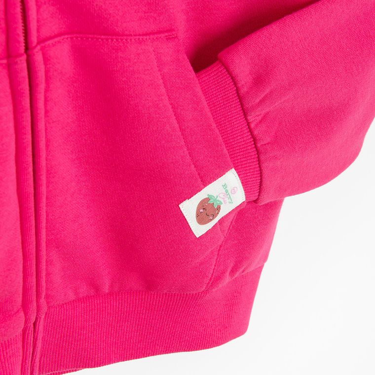 Cool Club, Hanorac cu gluga pentru fete, cu fermoar, roz