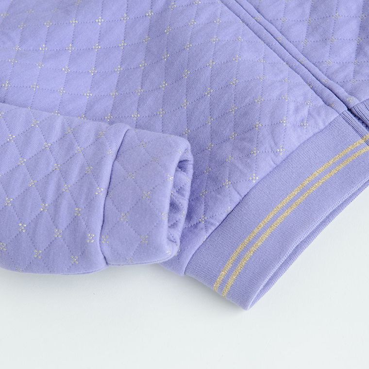 Cool Club, Hanorac cu gluga pentru fete, cu fermoar, violet