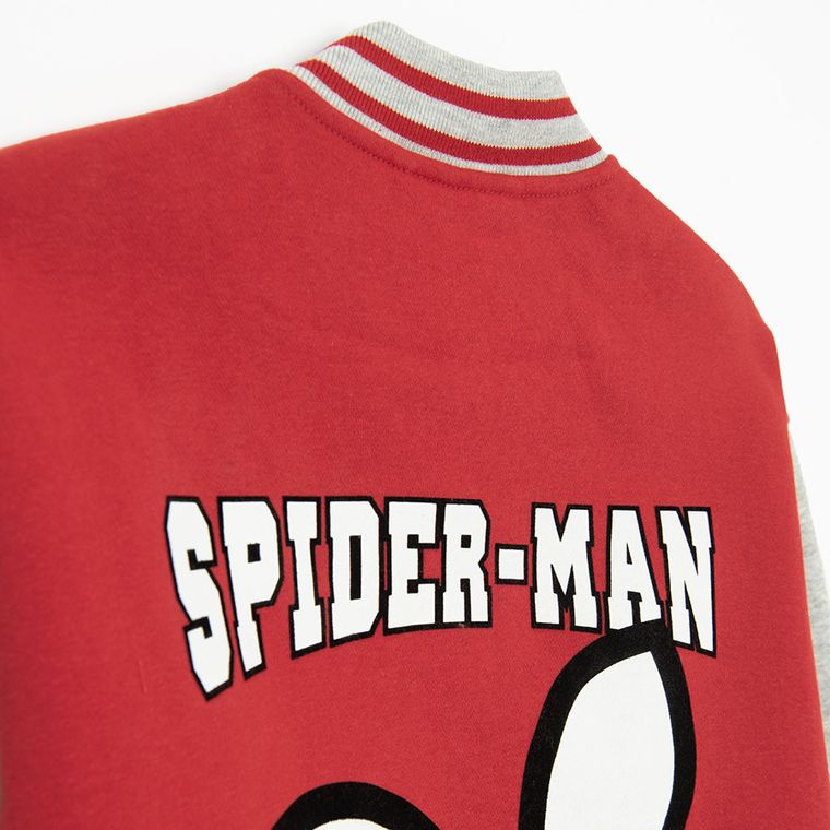 Cool Club, Hanorac pentru baieti, cu capse, rosu, imprimeu Spider-Man
