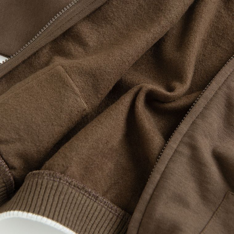 Cool Club, Hanorac pentru baieti, cu fermoar, maro