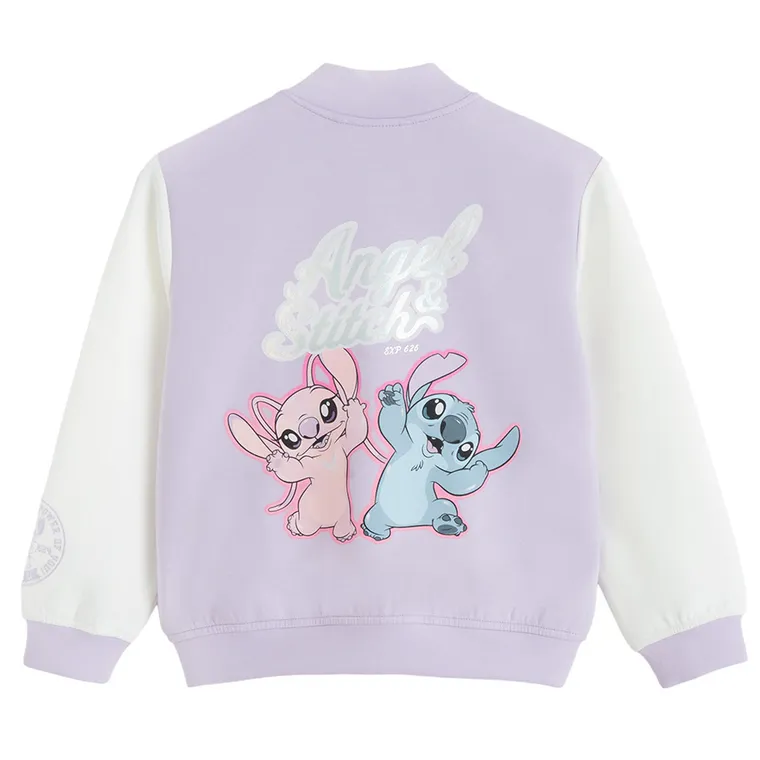 Cool Club, Hanorac pentru fete, cu capse, mix, imprimeu Lilo si Stitch