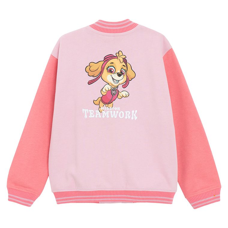 Cool Club, Hanorac pentru fete, cu capse, roz, imprimeu Paw Patrol