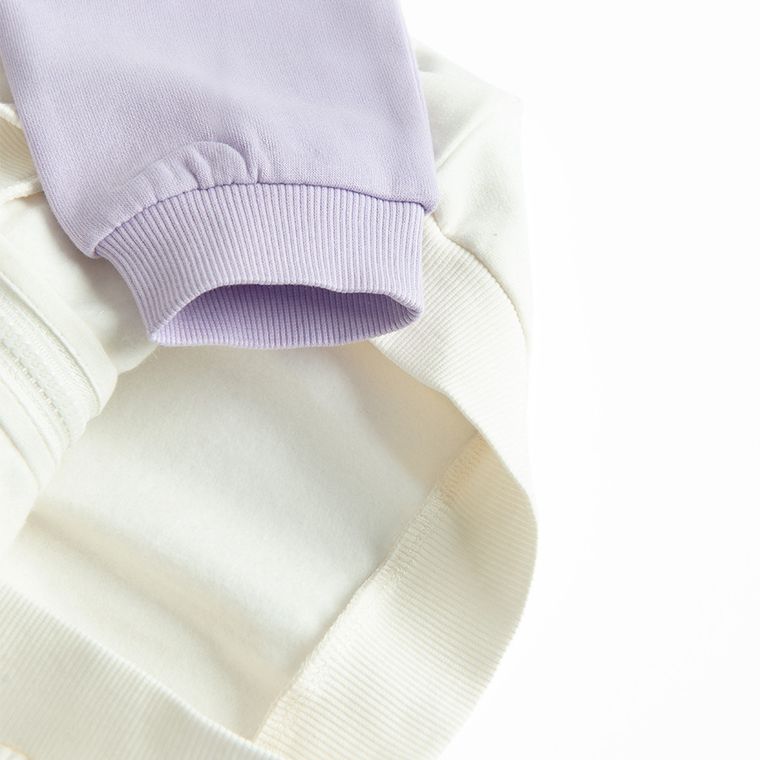 Cool Club, Hanorac pentru fete, cu fermoar, alb