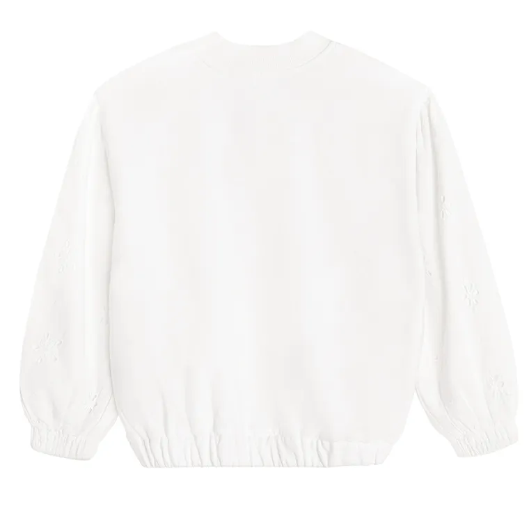 Cool Club, Hanorac pentru fete, cu fermoar, alb