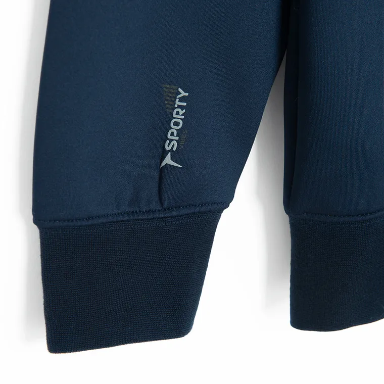 Cool Club, Hanorac sport pentru baieti, cu fermoar, bleumarin