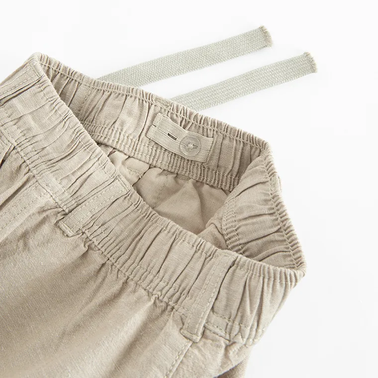 Cool Club, Pantaloni din material textil pentru baieti, cu in, relaxed, bej