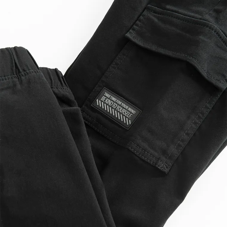 Cool Club, Pantaloni din material textil pentru baieti, jogger, negru