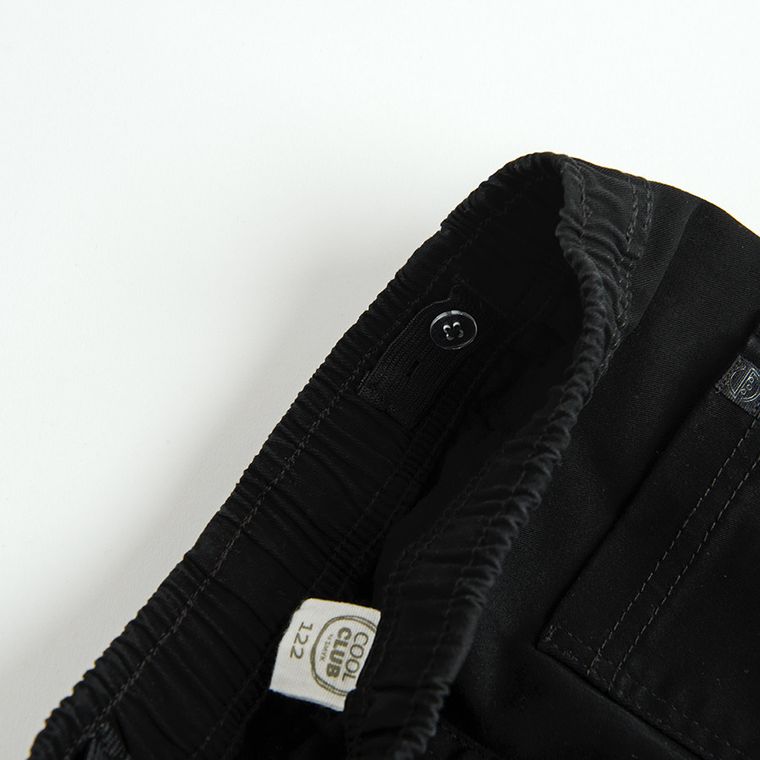 Cool Club, Pantaloni din material textil pentru baieti, negru