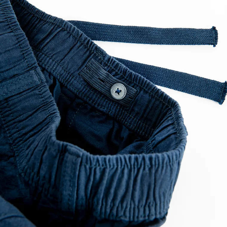 Cool Club, Pantaloni din material textil pentru baieti, relaxed, bleumarin