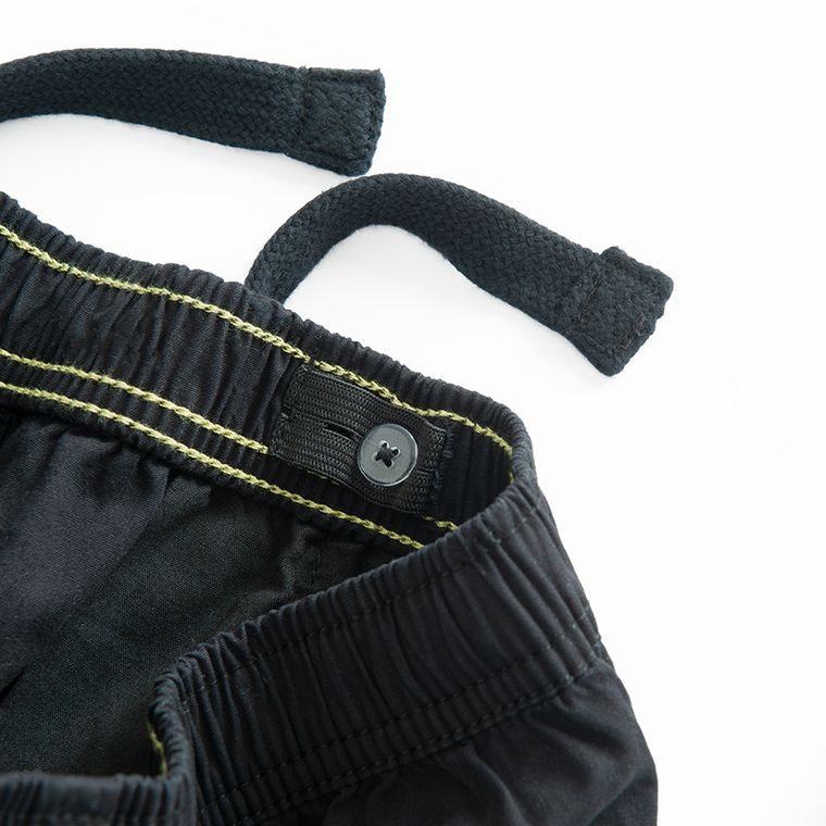 Cool Club, Pantaloni din material textil pentru baieti, wide leg, picioare detasabile, negru