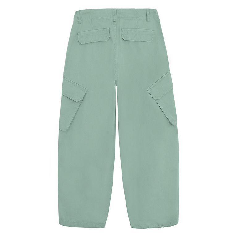 Cool Club, Pantaloni din material textil pentru fete, baloon cargo, verde