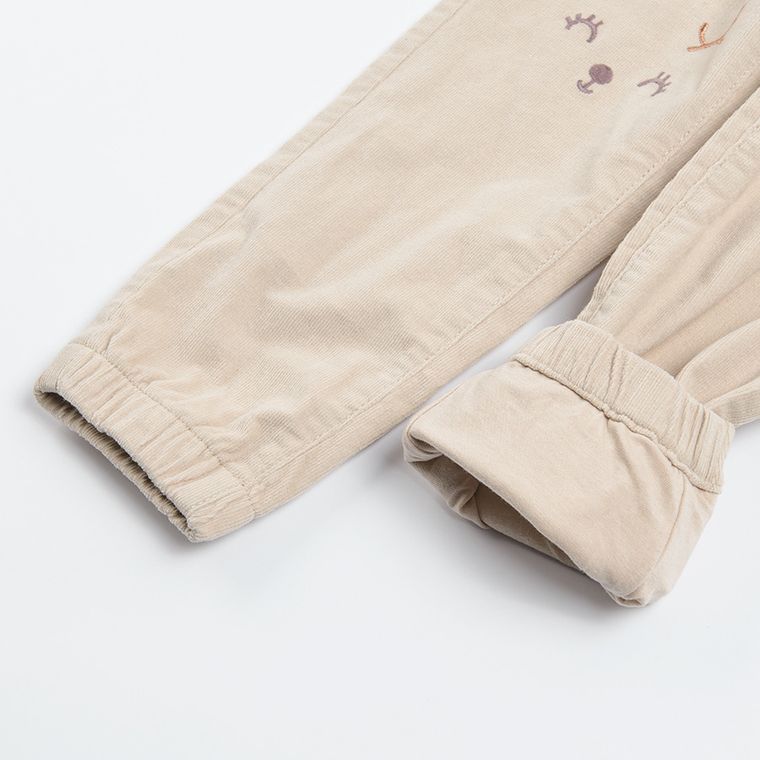 Cool Club, Pantaloni din material textil pentru fete, bej