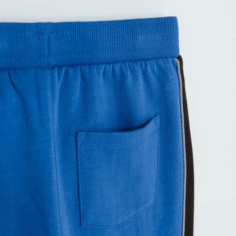 Cool Club, Pantaloni trening pentru baieti, albastru, imprimeu NASA