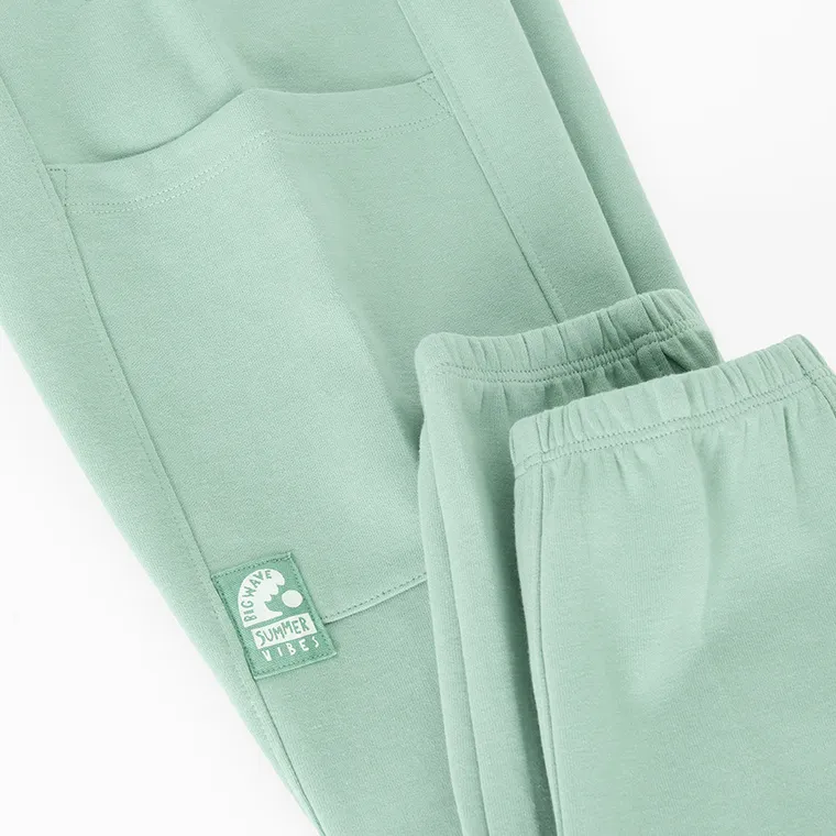 Cool Club, Pantaloni trening pentru baieti, relax, verde