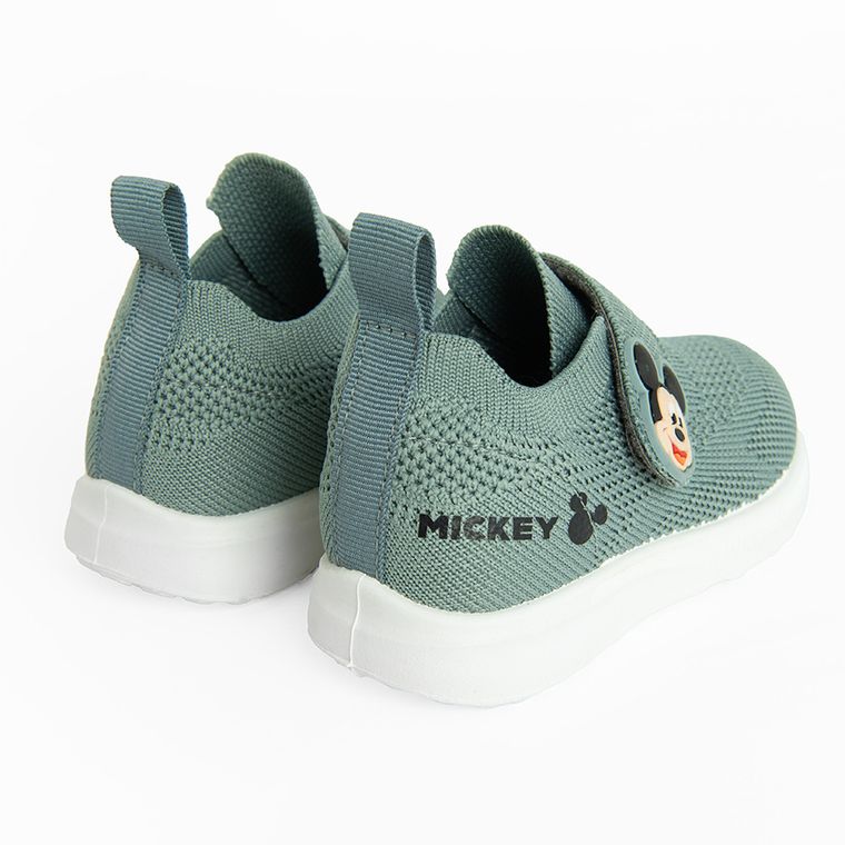 Cool Club, Pantofi sport pentru baieti, verde, imprimeu Mickey Mouse