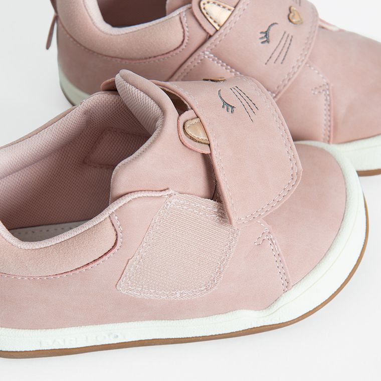 Cool Club, Pantofi sport pentru fete, roz, parfumati, brant din piele, talpa Barefoot