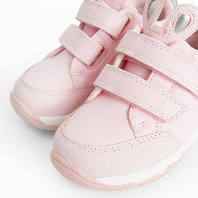 Cool Club, Pantofi sport pentru fete, roz, parfumati, brant din piele, talpa Bio-Flex