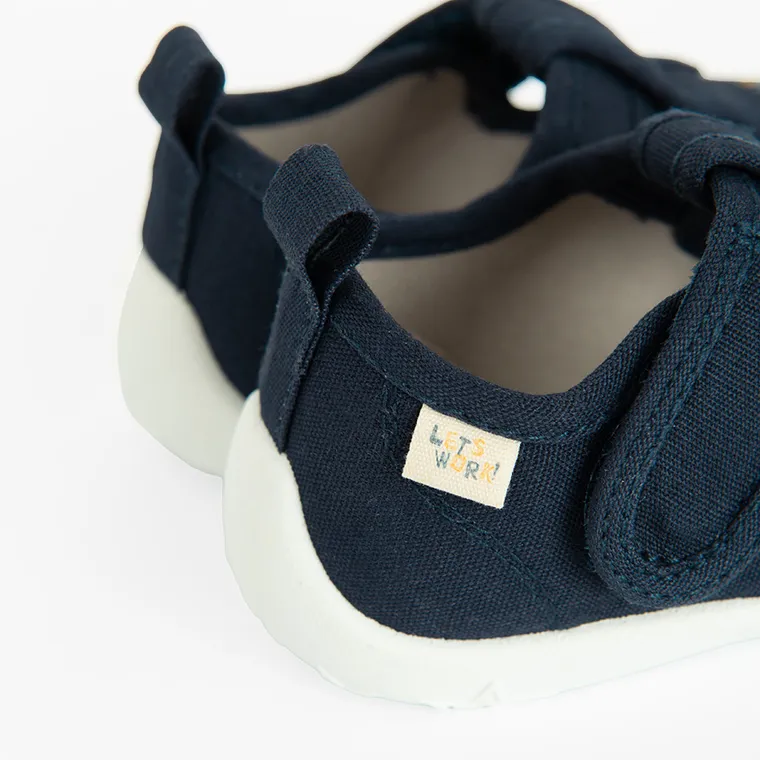 Cool Club, Papuci de casa pentru baieti, albastru, brant din piele