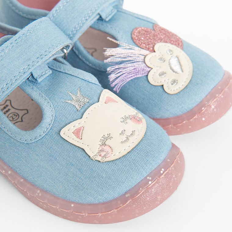 Cool Club, Papuci de casa pentru fete, albastru, Comfort-Fit