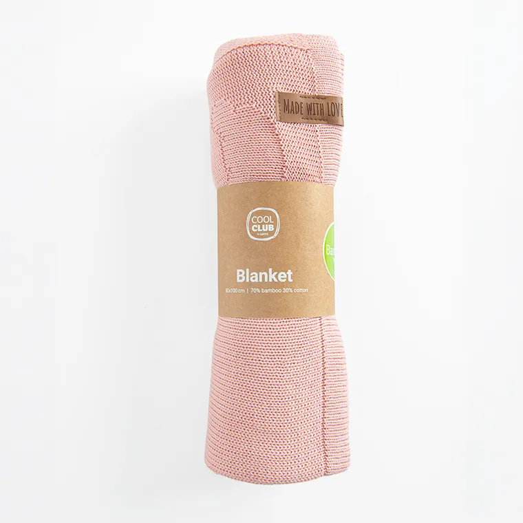 Cool Club, Patura pentru fete, din bambus, 80-100cm, roz