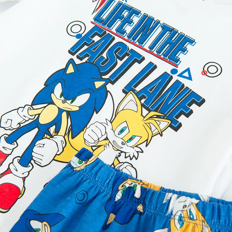 Cool Club, Pijama pentru baieti, mix, imprimeu Sonic the Hedgehog