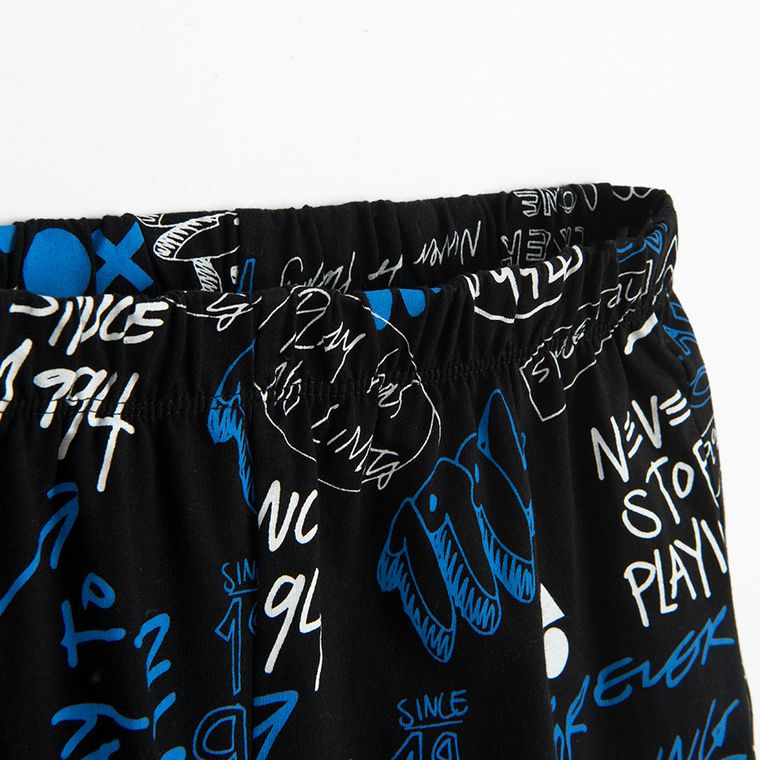 Cool Club, Pijama pentru baieti, negru, imprimeu Playstation