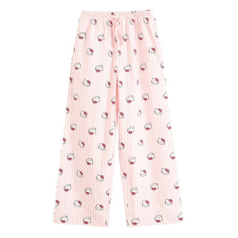 Cool Club, Pijama pentru fete, alb-roz, imprimeu Hello Kitty