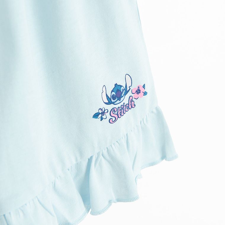 Cool Club, Pijama pentru fete, albastru, imprimeu Lilo si Stitch