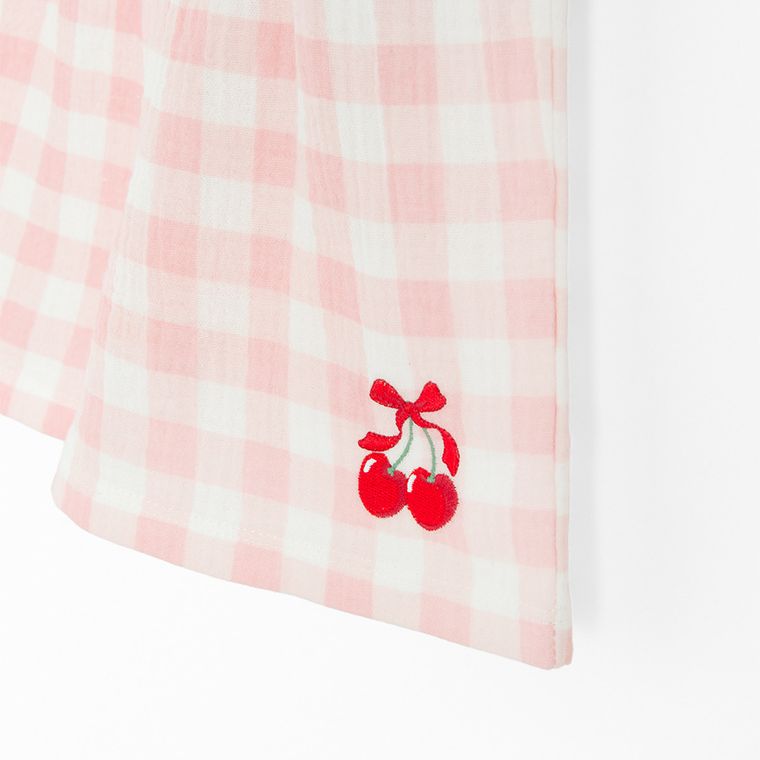 Cool Club, Pijama pentru fete, muselina, alb-roz